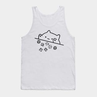 Cat Throwing Dice Tank Top